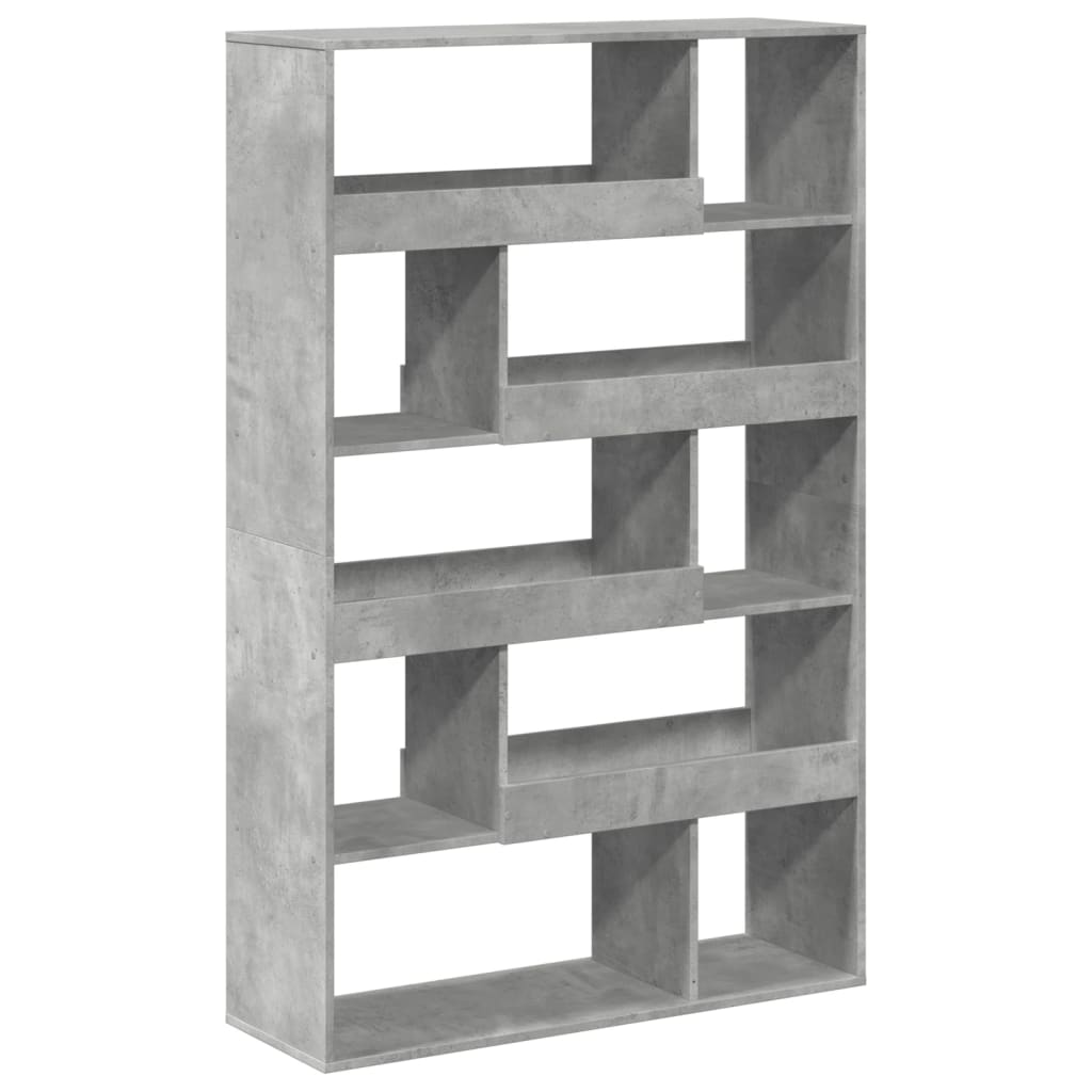 betonszürke szerelt fa térelválasztó 100 x 33 x 156,5 cm