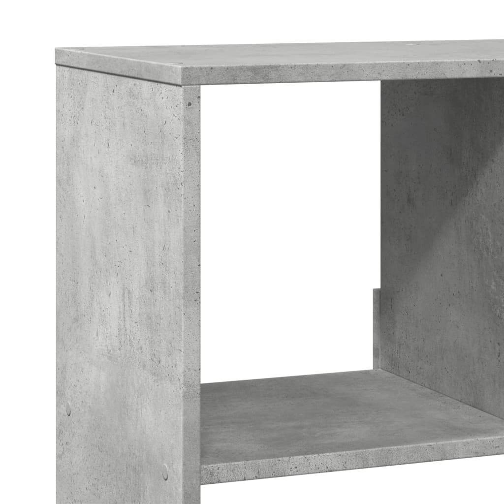 betonszürke szerelt fa térelválasztó 100 x 33 x 156,5 cm