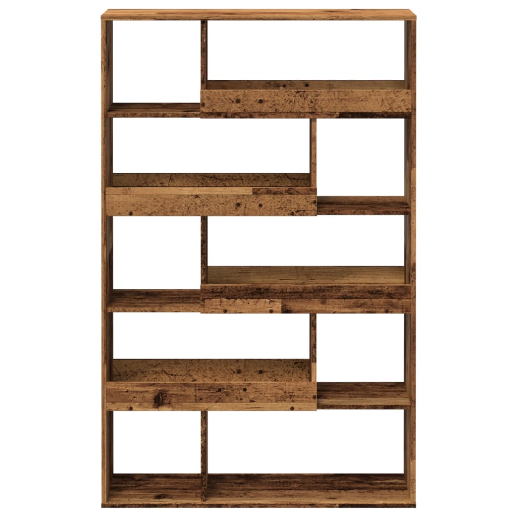 antik fa színű szerelt fa térelválasztó 100 x 33 x 156,5 cm