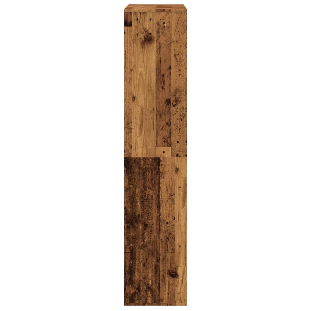 antik fa színű szerelt fa térelválasztó 100 x 33 x 156,5 cm
