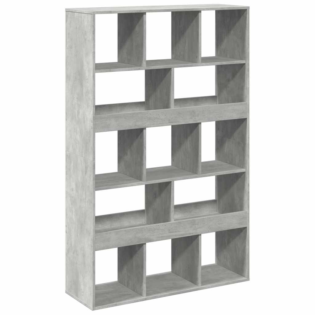 betonszürke szerelt fa térelválasztó 100 x 33 x 156,5 cm