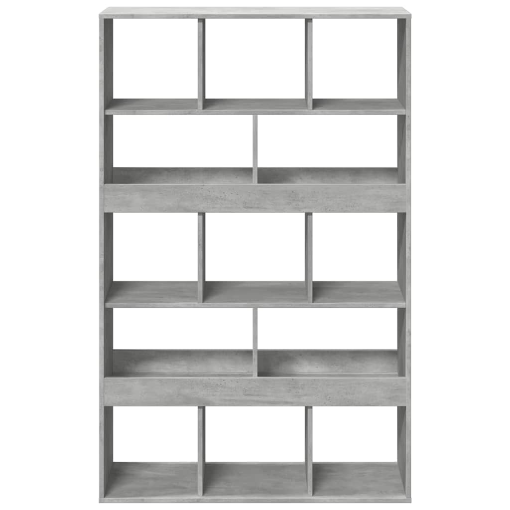 betonszürke szerelt fa térelválasztó 100 x 33 x 156,5 cm