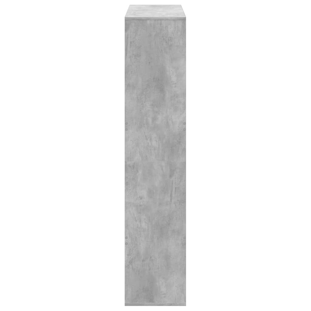 betonszürke szerelt fa térelválasztó 100 x 33 x 156,5 cm