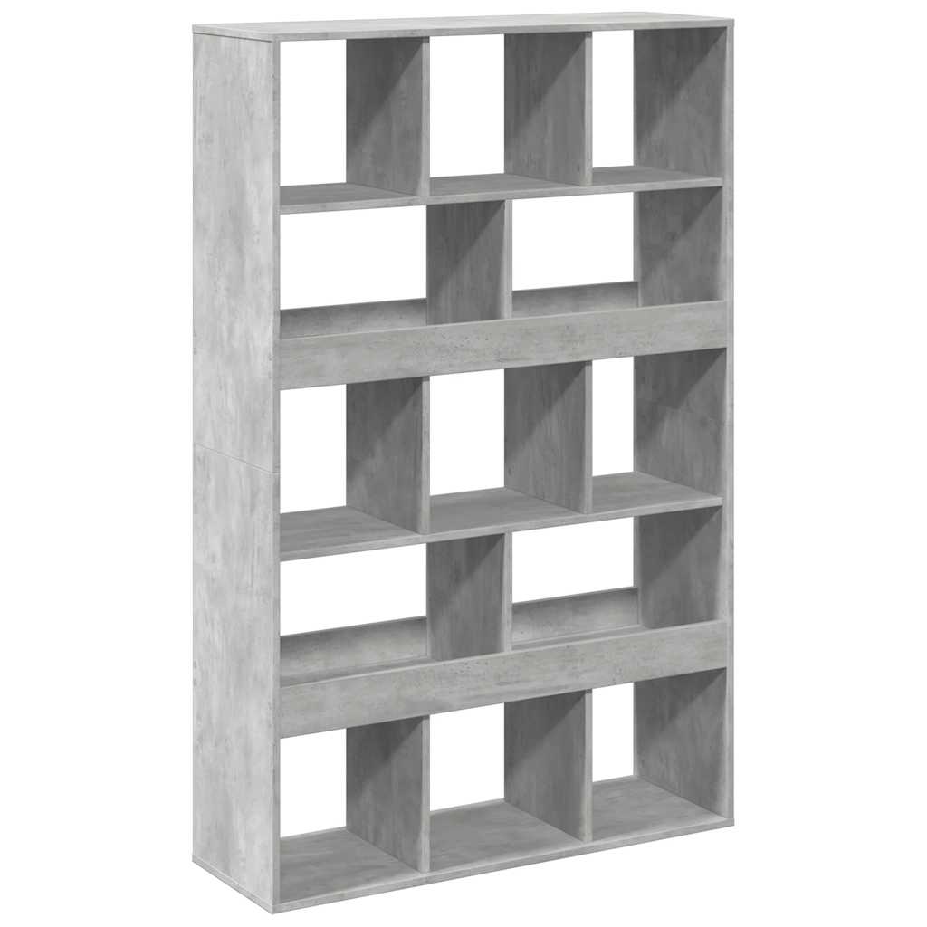 betonszürke szerelt fa térelválasztó 100 x 33 x 156,5 cm