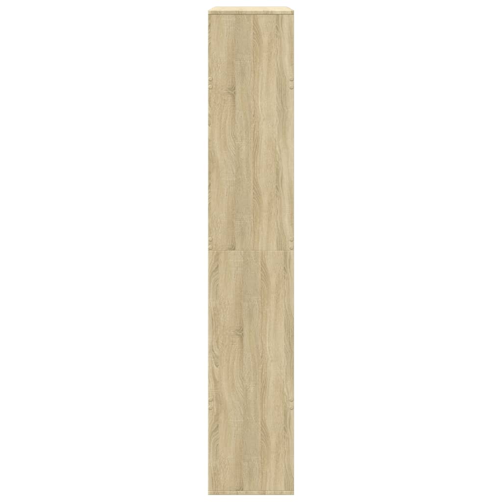 sonoma tölgy színű szerelt fa térelválasztó 100 x 33 x 187,5 cm