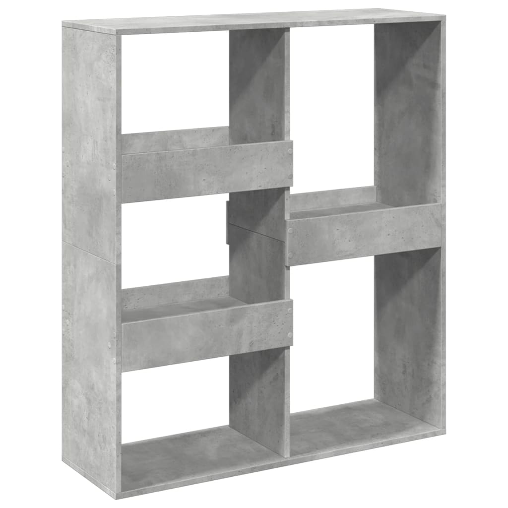 betonszürke szerelt fa térelválasztó 100 x 33 x 115 cm
