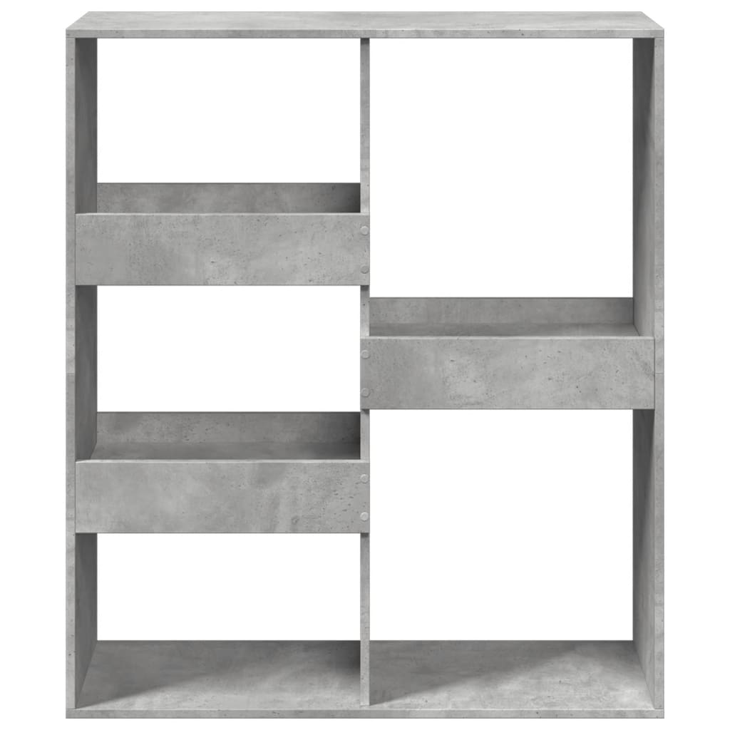 betonszürke szerelt fa térelválasztó 100 x 33 x 115 cm