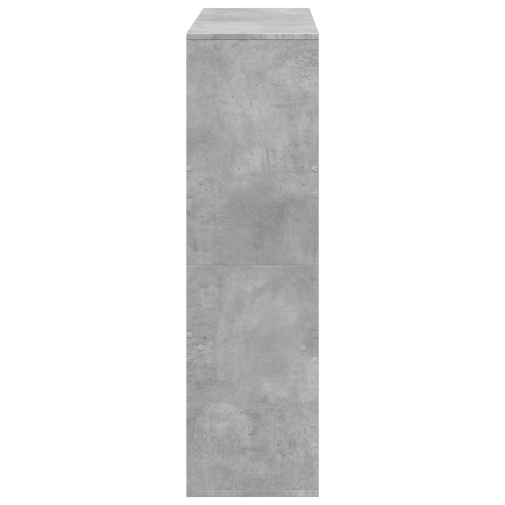 betonszürke szerelt fa térelválasztó 100 x 33 x 115 cm