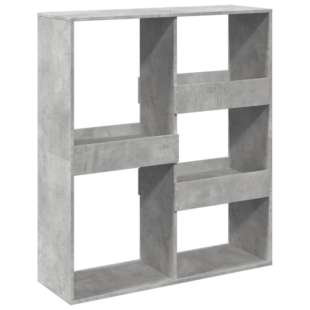 betonszürke szerelt fa térelválasztó 100 x 33 x 115 cm