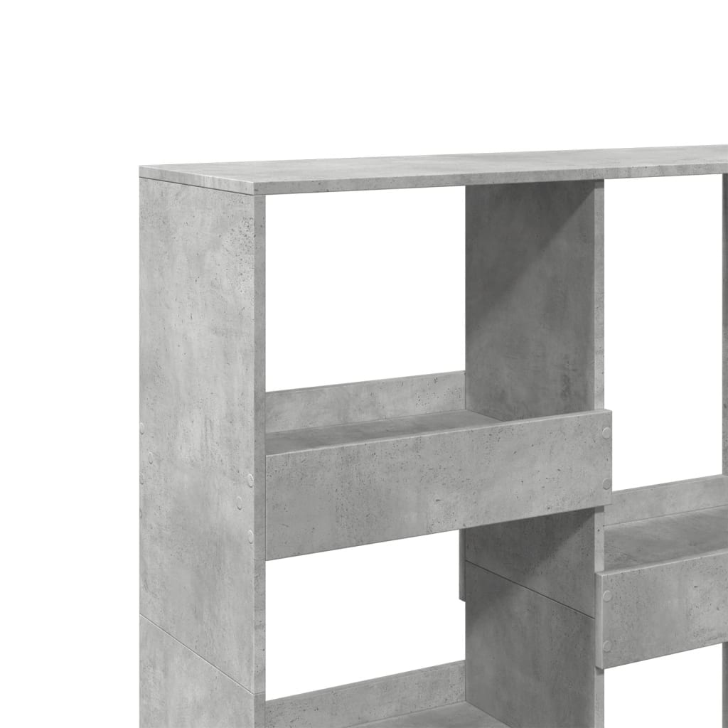 betonszürke szerelt fa térelválasztó 100 x 33 x 115 cm