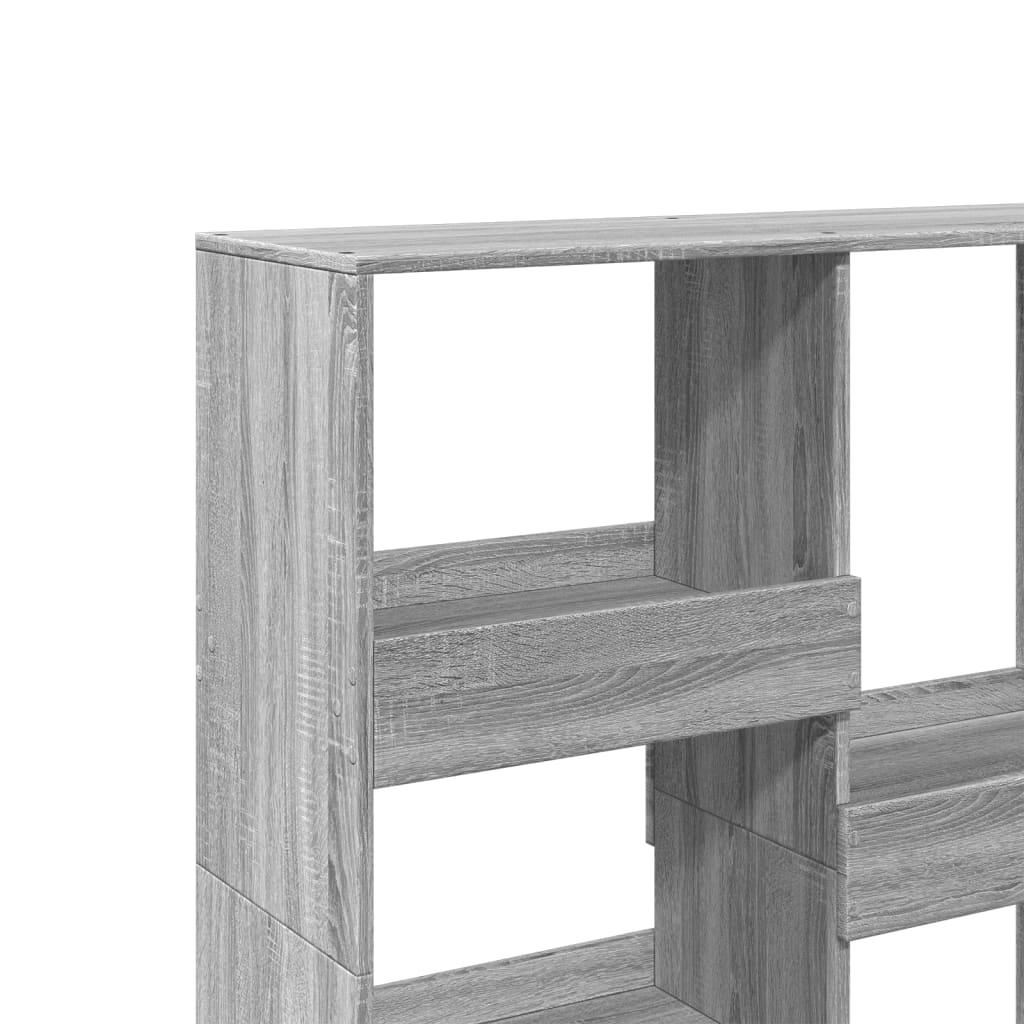 szürke sonoma színű szerelt fa térelválasztó 100x33x115 cm