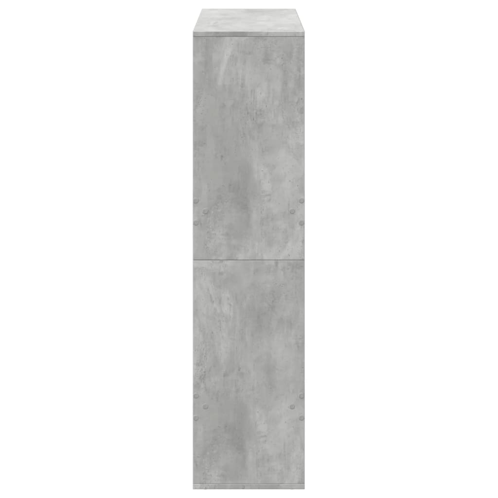 betonszürke szerelt fa térelválasztó 100 x 33 x 135 cm