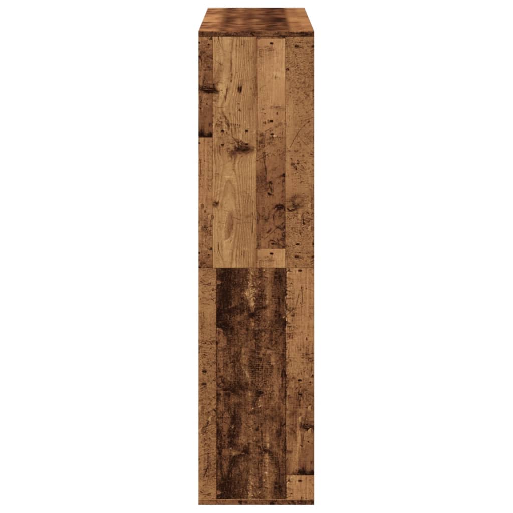 antik fa színű szerelt fa térelválasztó 100 x 33 x 135 cm