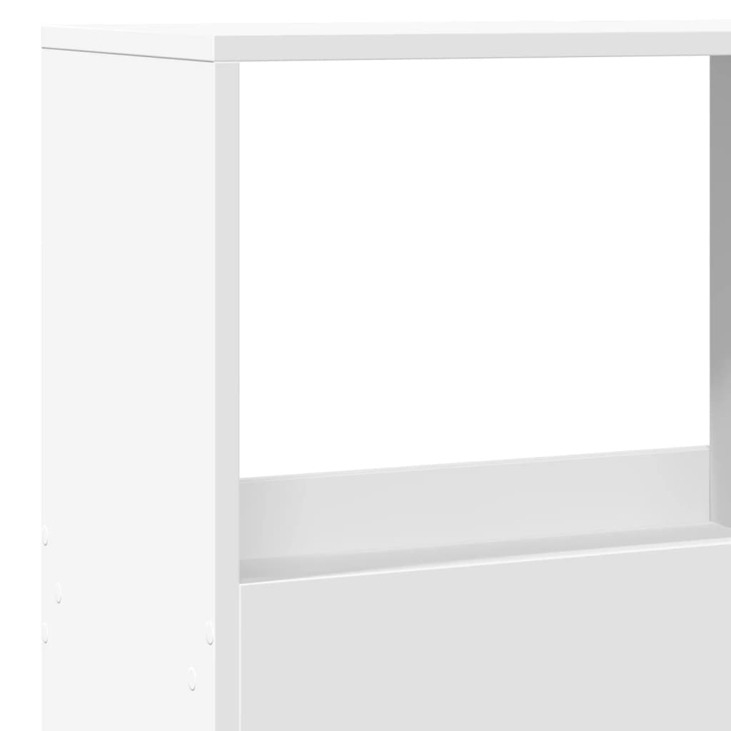 fehér szerelt fa térelválasztó 100 x 33 x 155,5 cm
