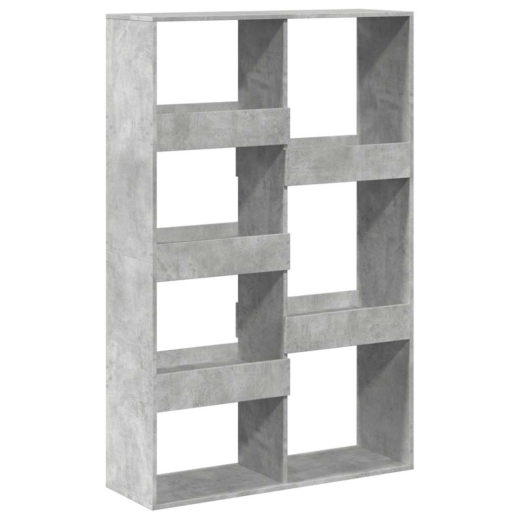 betonszürke szerelt fa térelválasztó 100 x 33 x 155,5 cm