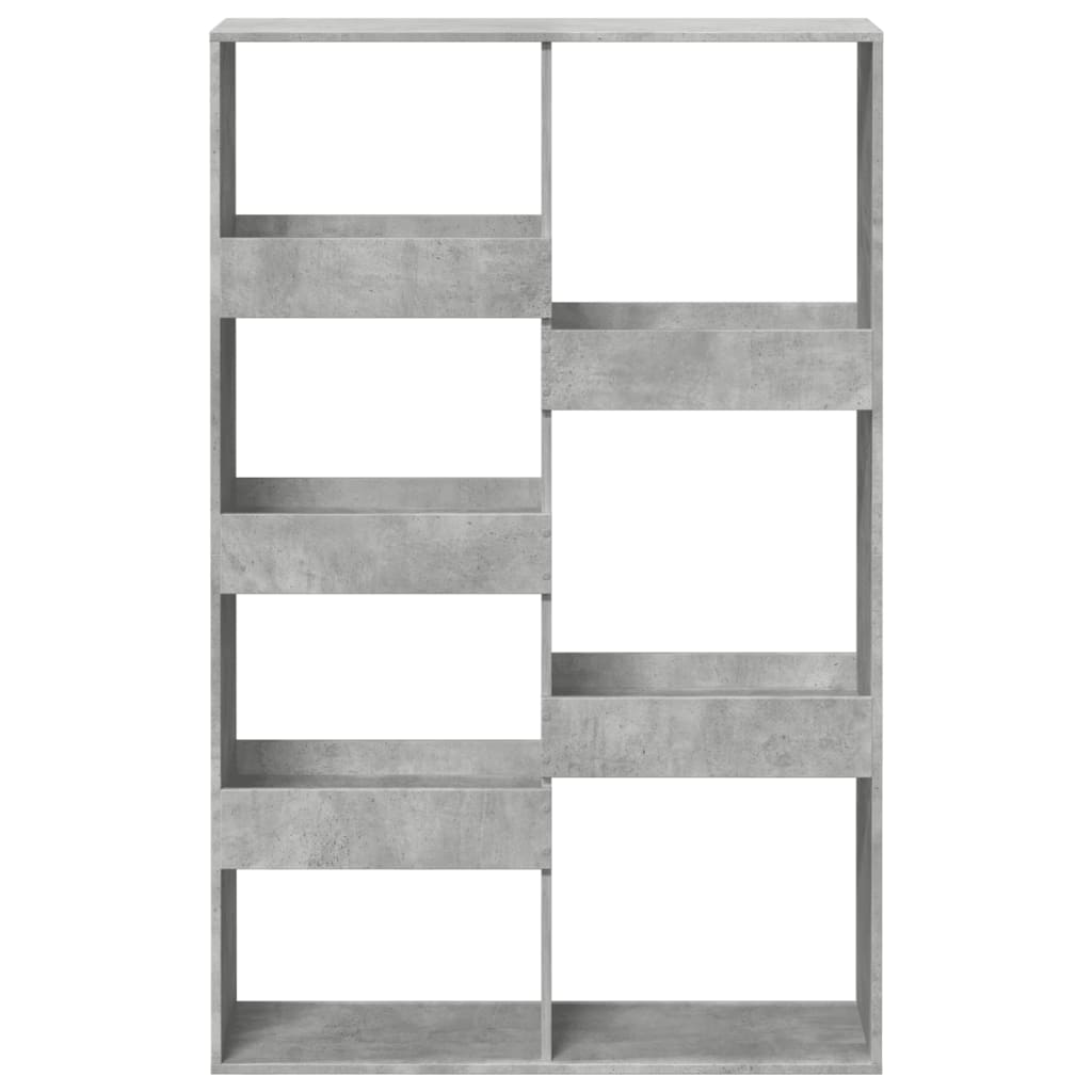 betonszürke szerelt fa térelválasztó 100 x 33 x 155,5 cm