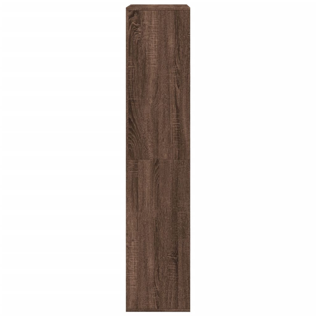 barna tölgy színű szerelt fa térelválasztó 100 x 33 x 155,5 cm