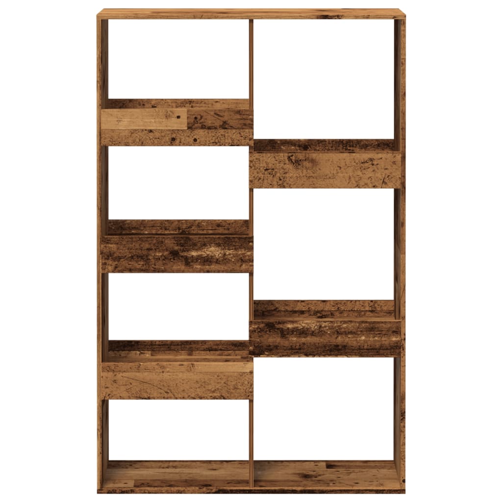 antik fa színű szerelt fa térelválasztó 100 x 33 x 155,5 cm