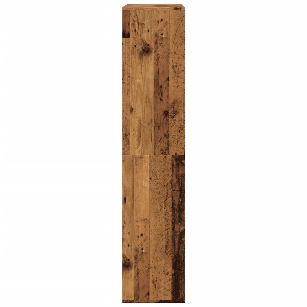 antik fa színű szerelt fa térelválasztó 100 x 33 x 155,5 cm
