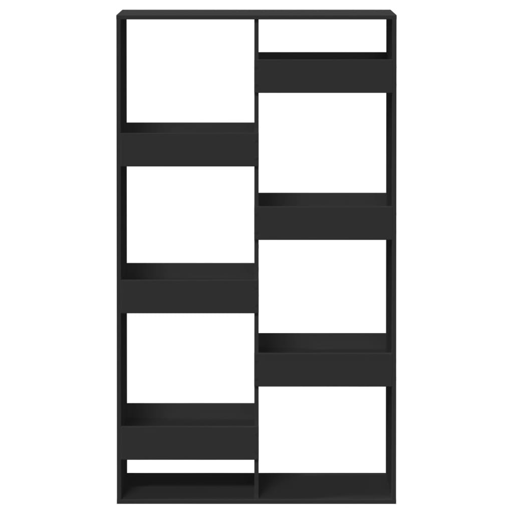 fekete szerelt fa térelválasztó 100 x 33 x 175 cm