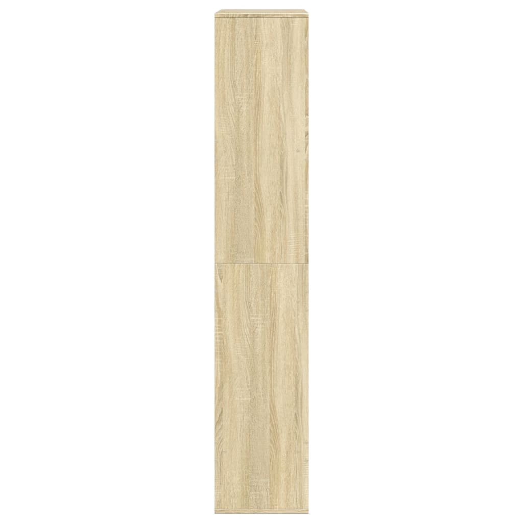 sonoma tölgy színű szerelt fa térelválasztó 100 x 33 x 175 cm