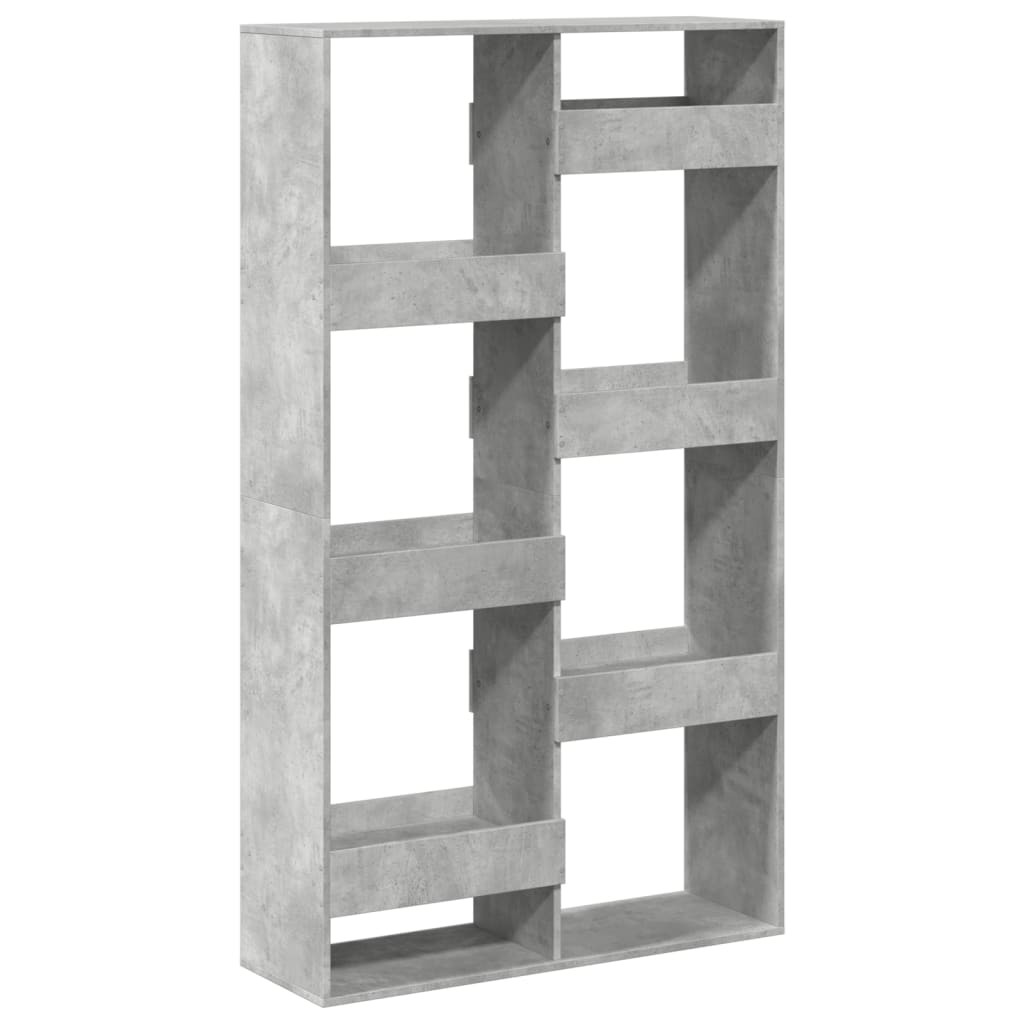 betonszürke szerelt fa térelválasztó 100 x 33 x 175 cm
