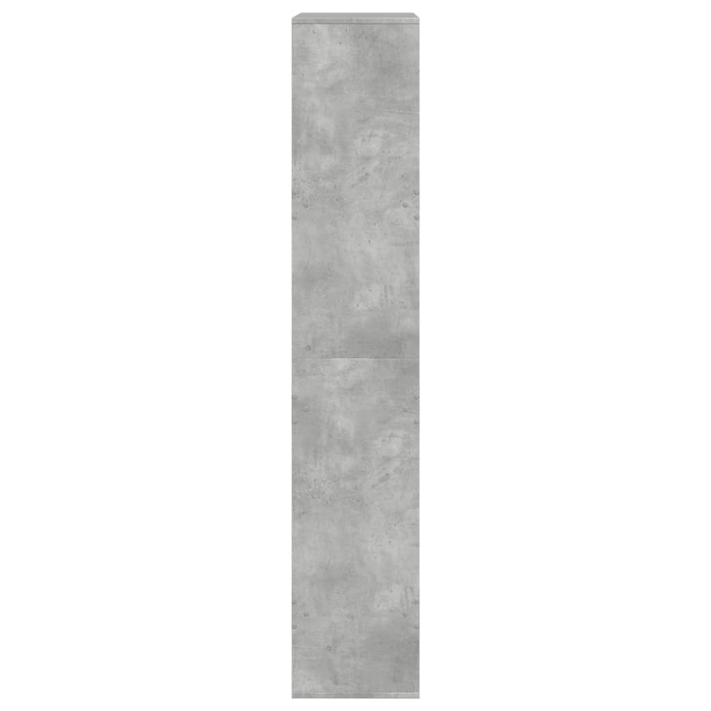 betonszürke szerelt fa térelválasztó 100 x 33 x 175 cm