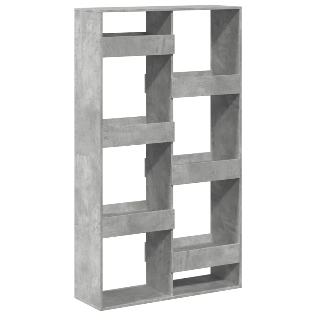 betonszürke szerelt fa térelválasztó 100 x 33 x 175 cm