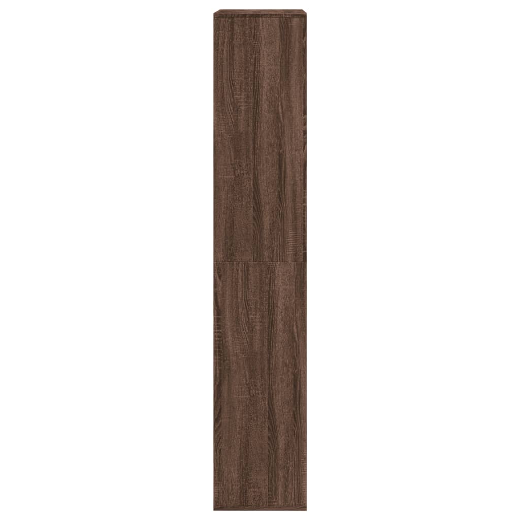 barna tölgy színű szerelt fa térelválasztó 100 x 33 x 175 cm