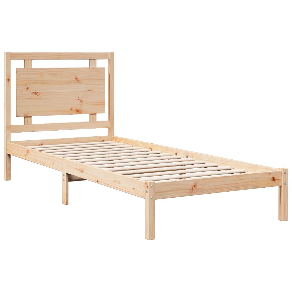 tömör fa extra hosszú ágykeret matrac nélkül 100 x 210 cm