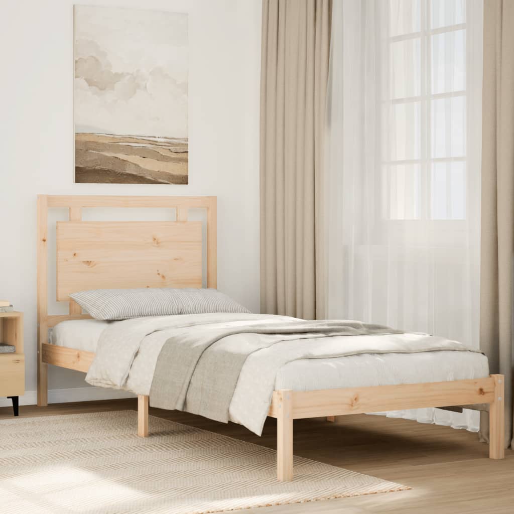 tömör fa extra hosszú ágykeret matrac nélkül 100 x 210 cm