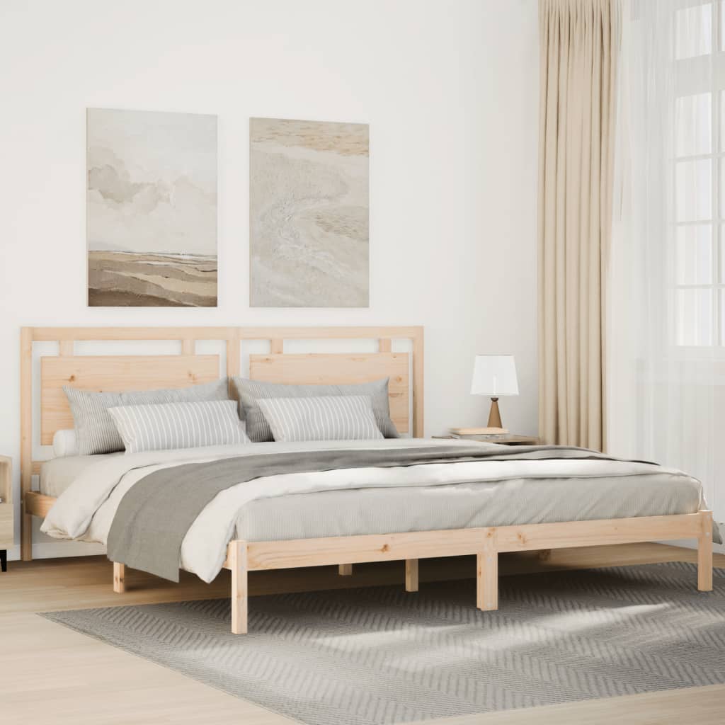 tömör fa extra hosszú ágykeret matrac nélkül 180 x 210 cm