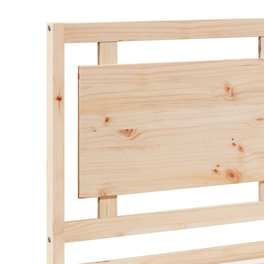 tömör fa extra hosszú ágykeret matrac nélkül 200 x 210 cm