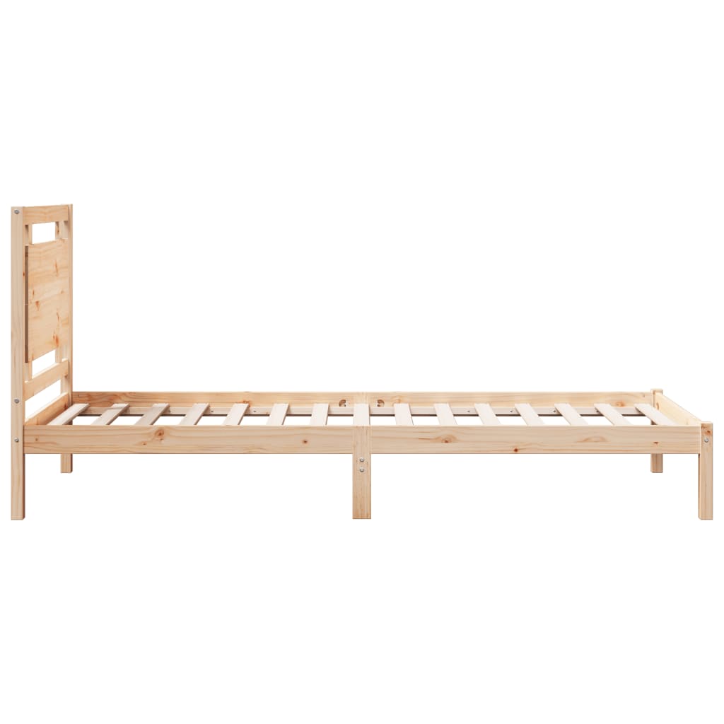 tömör fa extra hosszú ágykeret matrac nélkül 100 x 220 cm
