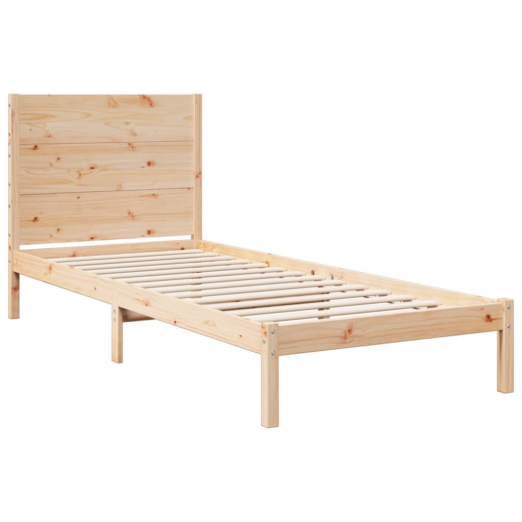 tömör fa extra hosszú ágykeret matrac nélkül 100 x 210 cm