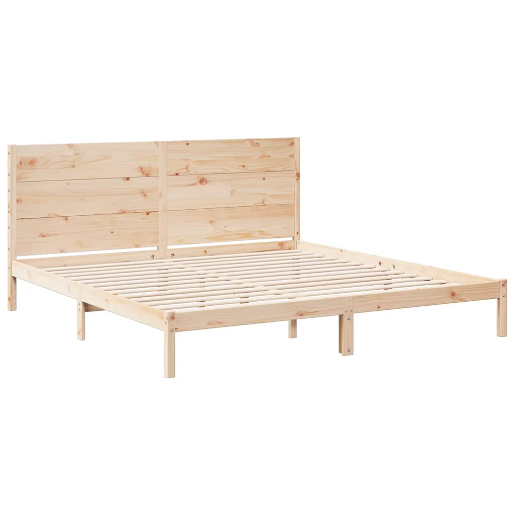 tömör fa extra hosszú ágykeret matrac nélkül 200 x 210 cm