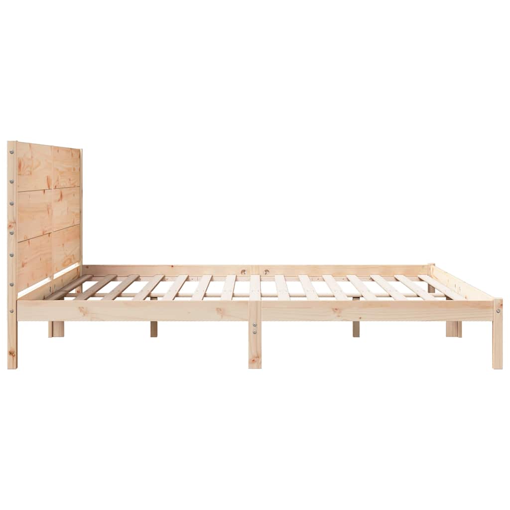 tömör fa extra hosszú ágykeret matrac nélkül 200 x 210 cm