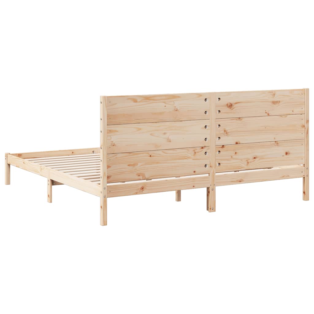 tömör fa extra hosszú ágykeret matrac nélkül 200 x 210 cm