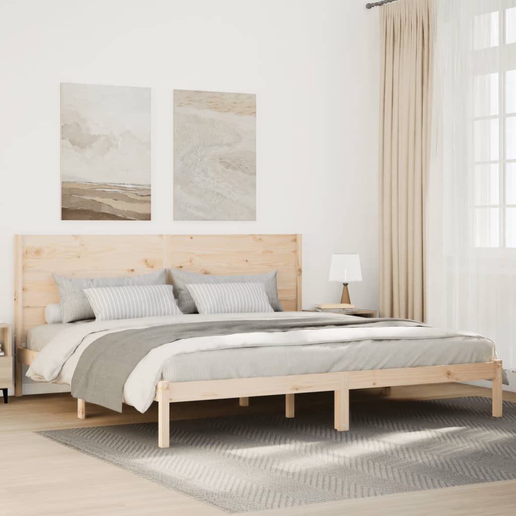 tömör fa extra hosszú ágykeret matrac nélkül 200 x 210 cm