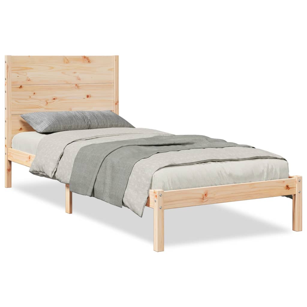 tömör fa extra hosszú ágykeret matrac nélkül 90 x 220 cm