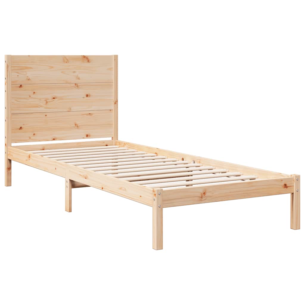 tömör fa extra hosszú ágykeret matrac nélkül 90 x 220 cm