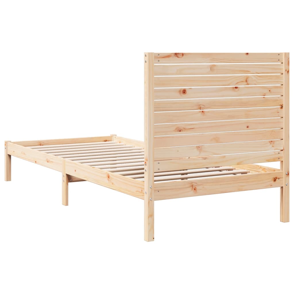 tömör fa extra hosszú ágykeret matrac nélkül 90 x 210 cm