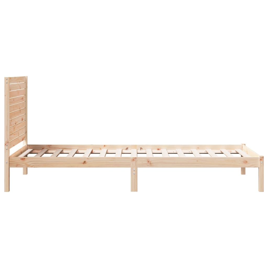 tömör fa extra hosszú ágykeret matrac nélkül 100 x 210 cm