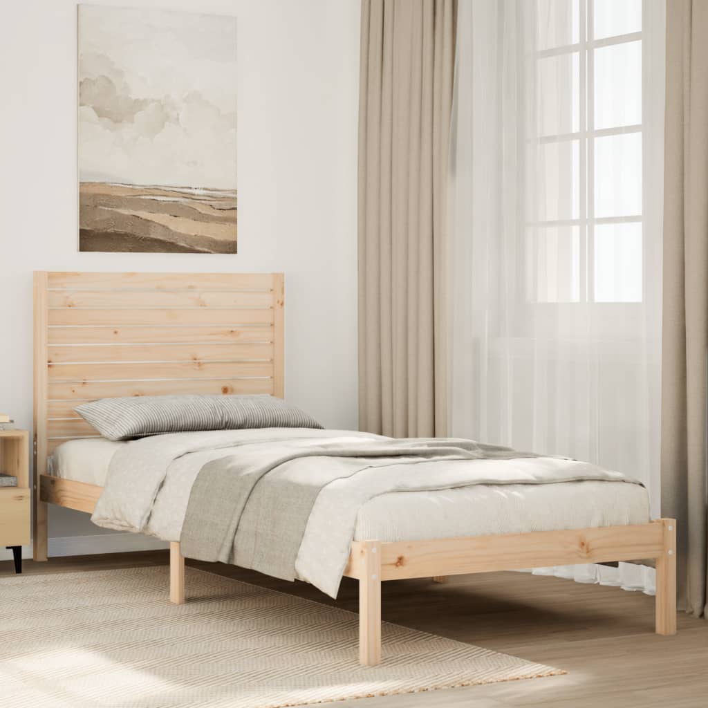tömör fa extra hosszú ágykeret matrac nélkül 100 x 210 cm