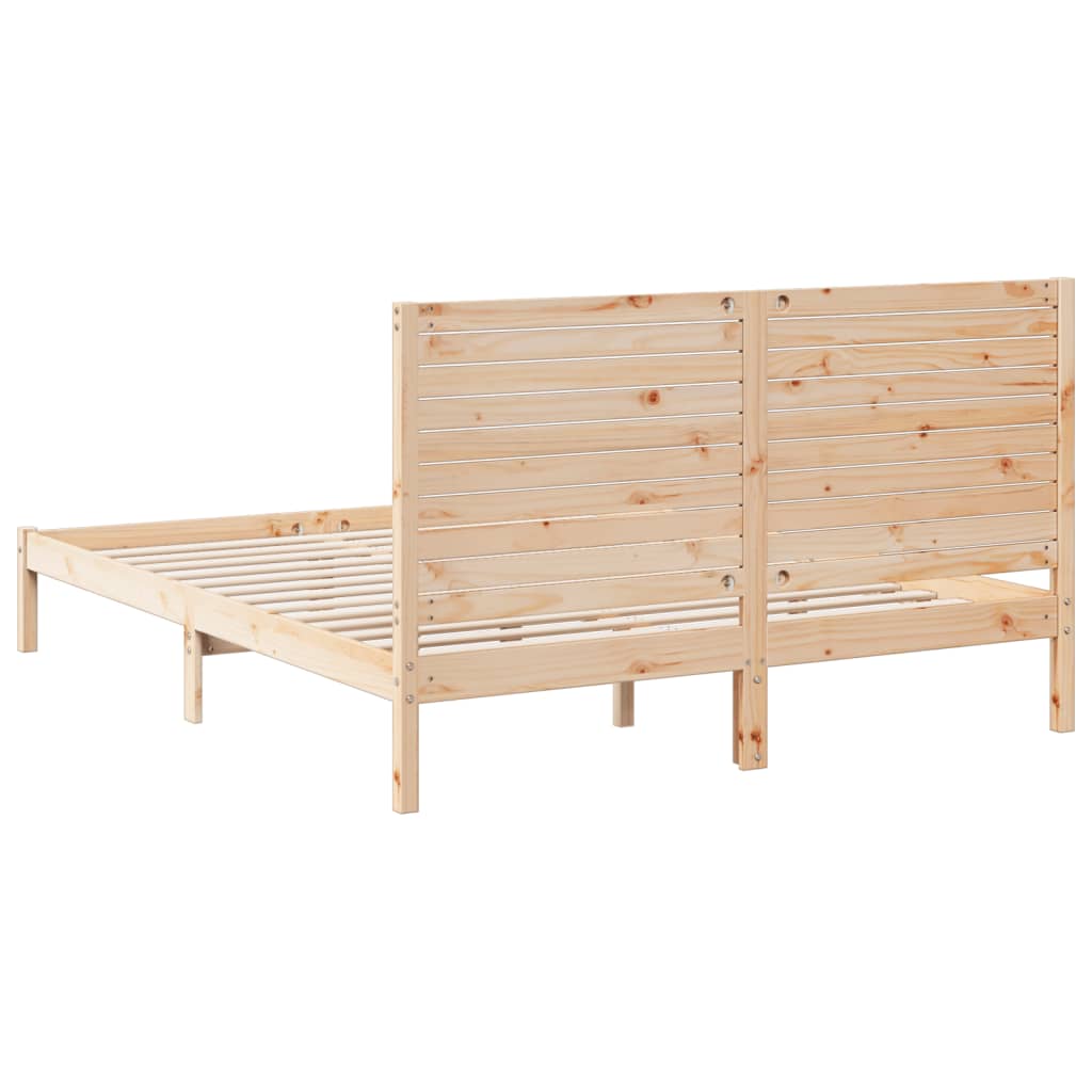 tömör fa extra hosszú ágykeret matrac nélkül 160 x 210 cm