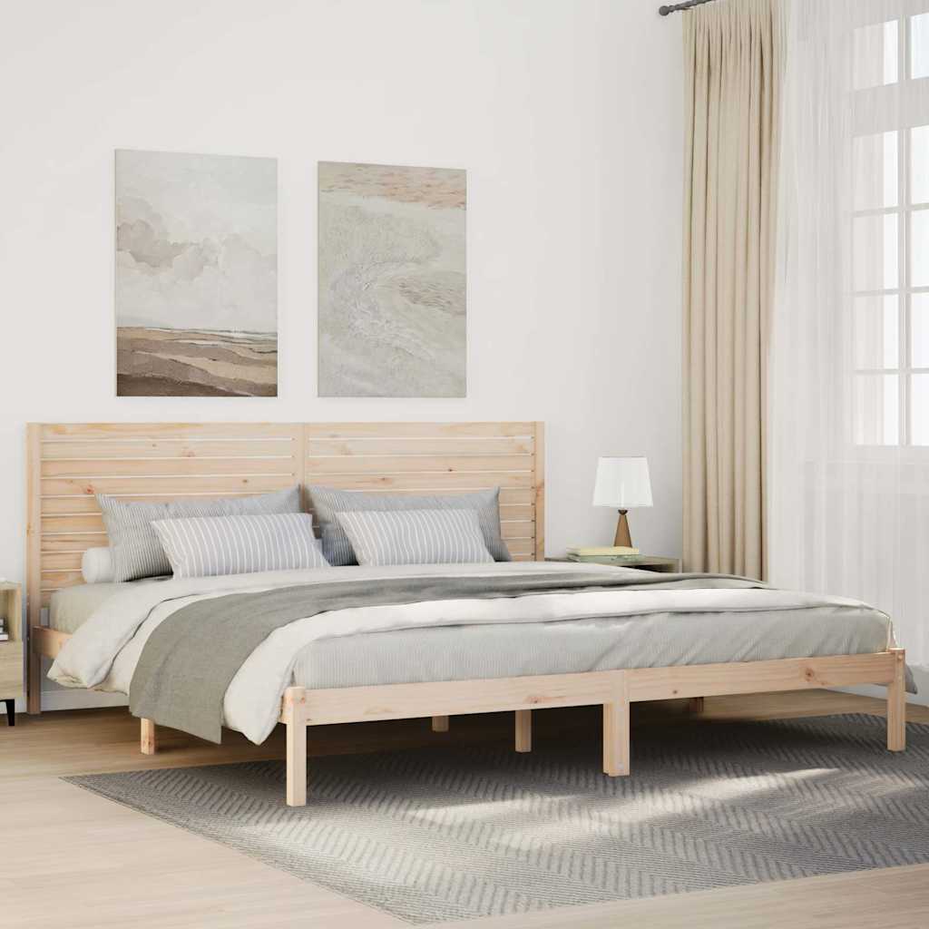 tömör fa extra hosszú ágykeret matrac nélkül 180 x 210 cm