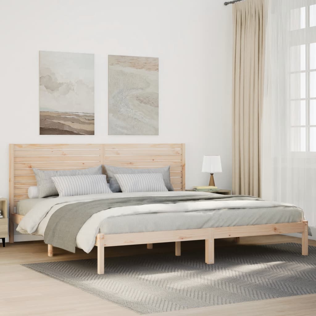 tömör fa extra hosszú ágykeret matrac nélkül 200 x 210 cm