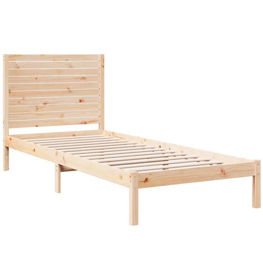 tömör fa extra hosszú ágykeret matrac nélkül 90 x 220 cm