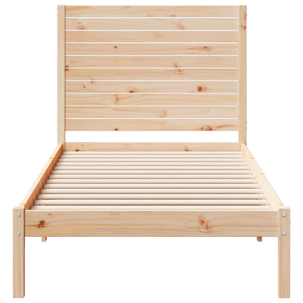 tömör fa extra hosszú ágykeret matrac nélkül 90 x 220 cm