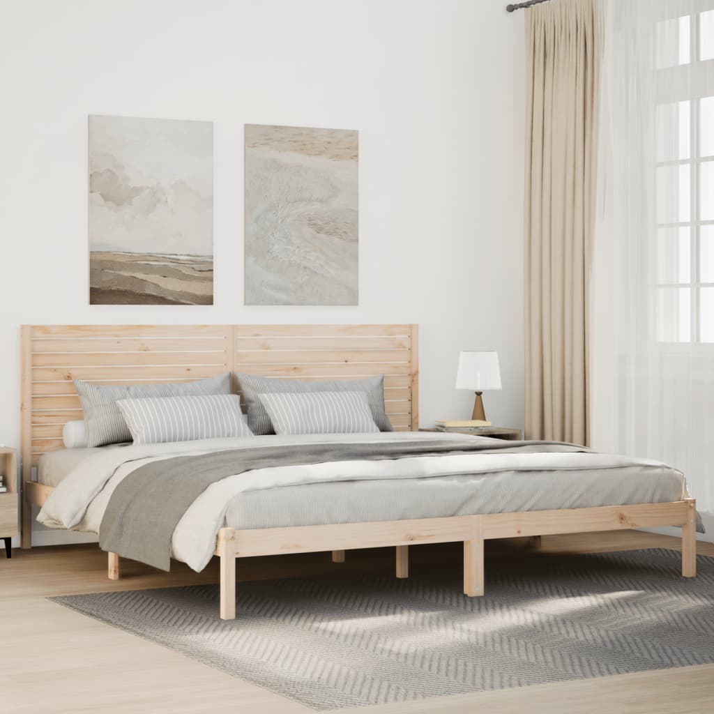 tömör fa extra hosszú ágykeret matrac nélkül 180 x 220 cm